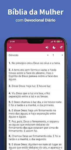 Скриншот 2 — Bíblia da Mulher e Devocional