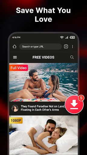 Скриншот 1 — GetLink - All Video Downloader