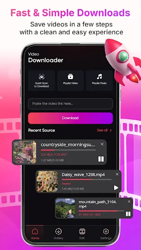 Скриншот 1 — HD Video Downloader & Player