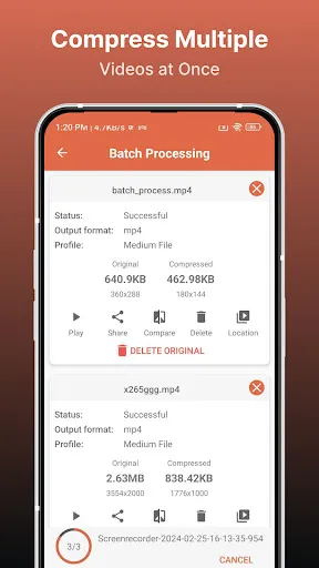 Скриншот 8 — компрессор видео-сжатие размер