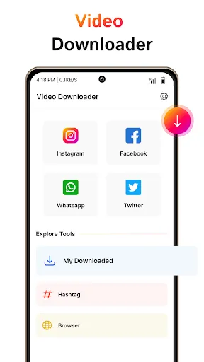 Скриншот 1 — Video Downloader App