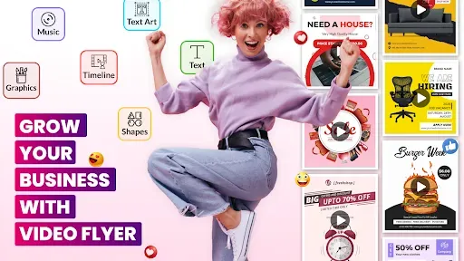 Скриншот 1 — Video Flyer Maker, Templates