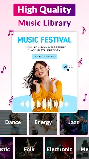 Скриншот 4 — Video Flyer Maker, Templates