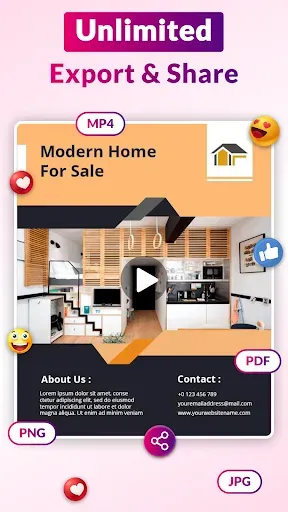 Скриншот 8 — Video Flyer Maker, Templates