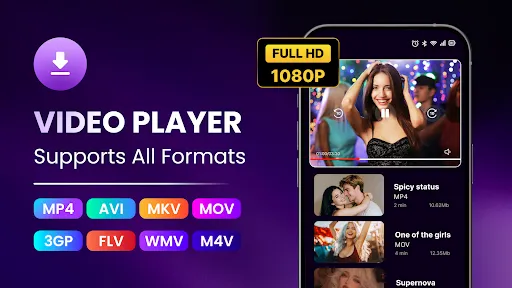 Скриншот 1 — Video Player: Stream, Save MP4