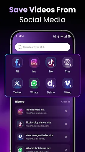 Скриншот 4 — Video Player: Stream, Save MP4