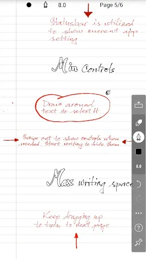 Скриншот 1 — INKredible - Handwriting Note