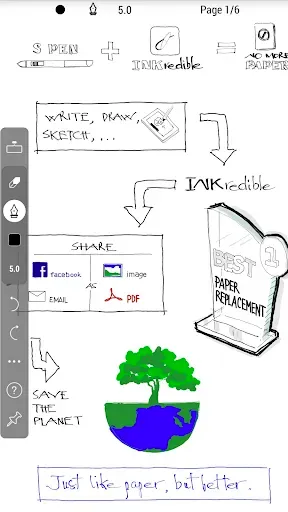 Скриншот 4 — INKredible - Handwriting Note