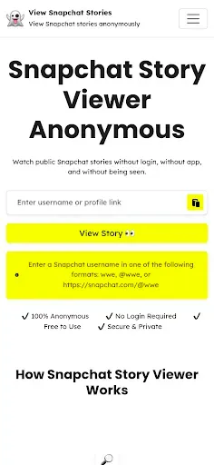 Скриншот 1 — Download & View Snap Stories