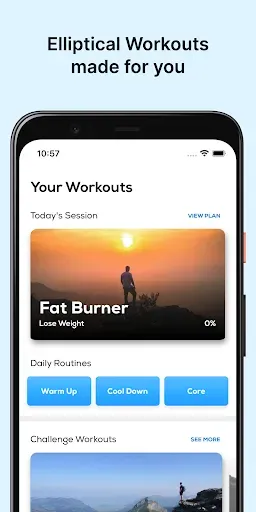 Скриншот 1 — Elliptical Machine Workouts