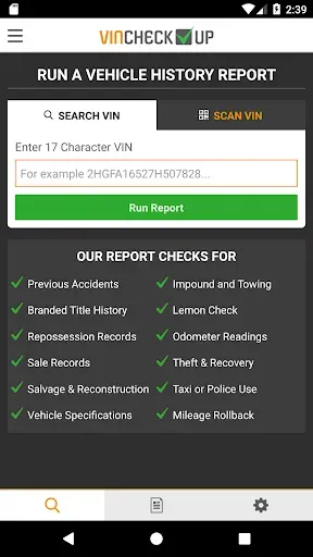 Скриншот 2 — VINCheckUp