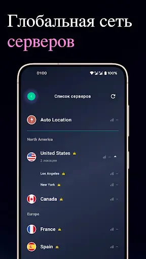 Скриншот 3 — Vine VPN: быстрый надёжный ВПН