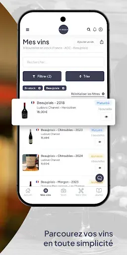 Скриншот 3 — Viniou - Gestion cave à vins