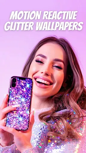 Скриншот 1 — Glitter Live Wallpaper Glitzy