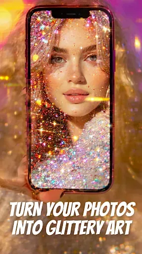 Скриншот 2 — Glitter Live Wallpaper Glitzy