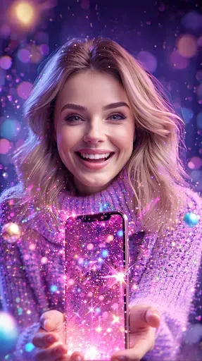 Скриншот 6 — Glitter Live Wallpaper Glitzy
