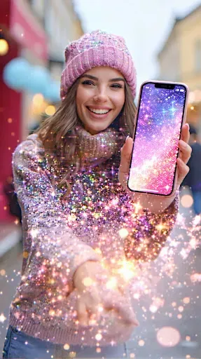 Скриншот 7 — Glitter Live Wallpaper Glitzy