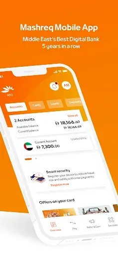 Скриншот 3 — Mashreq UAE - Digital Banking