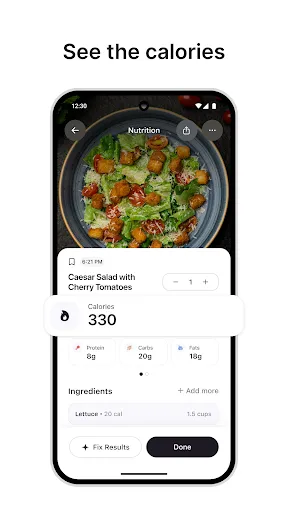 Скриншот 3 — Cal AI - Food Calorie Tracker