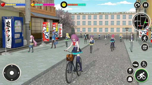 Скриншот 1 — High School Girl Life Sim 3D
