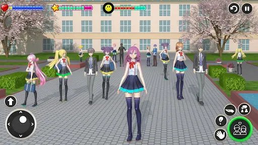 Скриншот 4 — High School Girl Life Sim 3D