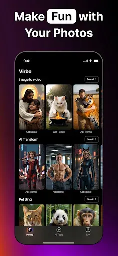 Скриншот 4 — Virbo-ИИ Видео & AI Генератор