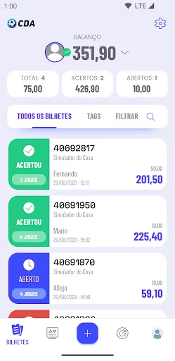 Скриншот 1 — Casa das Apostas 2.0