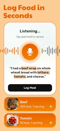 Скриншот 2 — Eatwise AI: Calorie Estimator