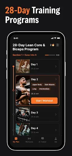 Скриншот 2 — MuscleUp: Workout Planner