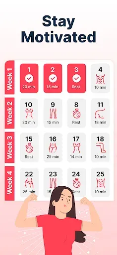 Скриншот 6 — Home Workout for Women: SheFit