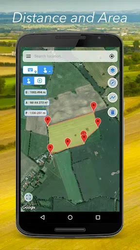 Скриншот 1 — Planimeter GPS area measure