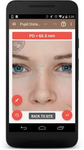 Скриншот 2 — Pupil Distance Meter | Custom
