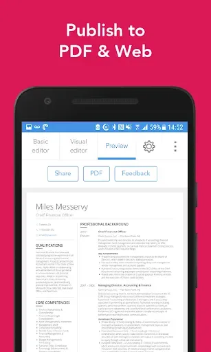 Скриншот 6 — VisualCV Resume & CV Builder