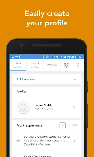 Скриншот 8 — VisualCV Resume & CV Builder