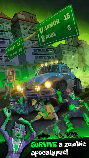 Скриншот 1 — rUNDEAD: Zombie Road Rage