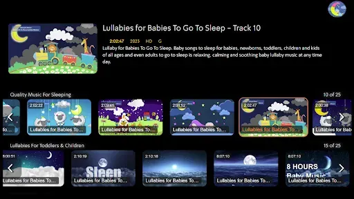 Скриншот 1 — Baby Lullabies - Bedtime Music