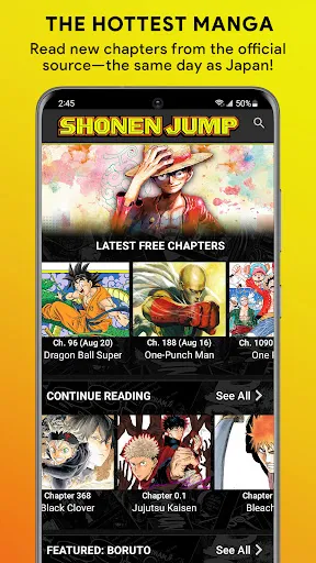 Скриншот 1 — Shonen Jump Manga & Comics