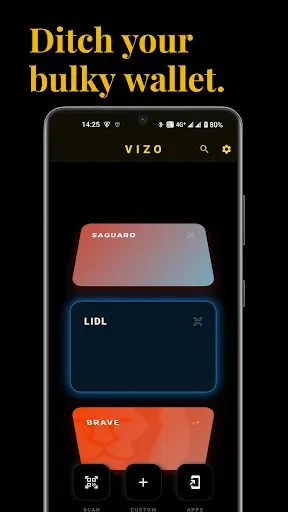 Скриншот 1 — Vizo: Minimalist Card Wallet