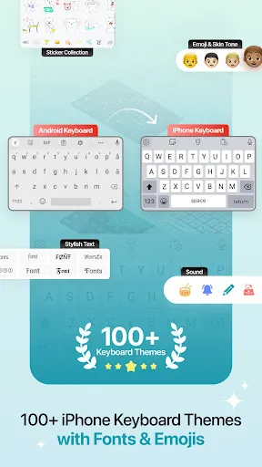 Скриншот 1 — iPhone Keyboard iOS Emojis
