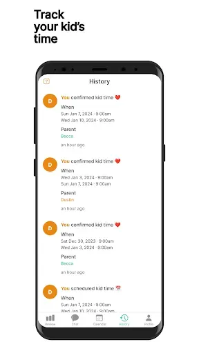 Скриншот 3 — Kidtime Coparent Calendar Chat