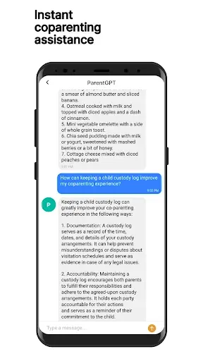 Скриншот 4 — Kidtime Coparent Calendar Chat
