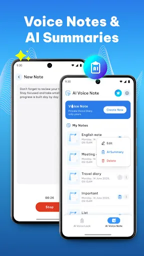 Скриншот 3 — Ai Voice Lock Screen - VoiceOS
