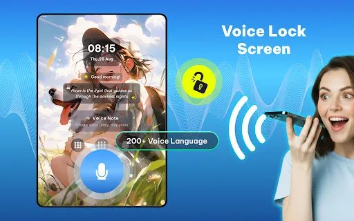 Скриншот 8 — Ai Voice Lock Screen - VoiceOS