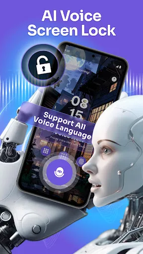 Скриншот 1 — AI Voice Lock Screen: AI Note