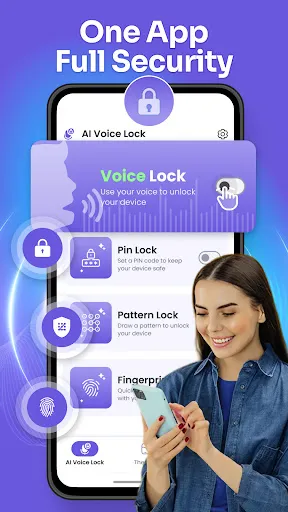 Скриншот 2 — AI Voice Lock Screen: AI Note