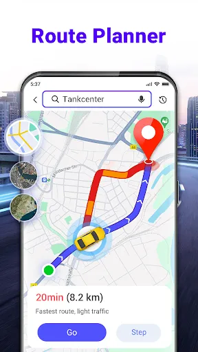 Скриншот 4 — Голосовая навигация GPS: Карта
