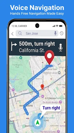 Скриншот 8 — Live Gps Voice Navigation App