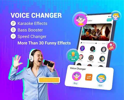 Скриншот 1 — Voice Changer - Audio Effects