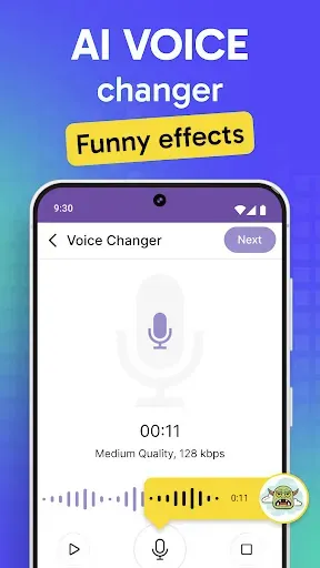 Скриншот 1 — AI Voice Changer Sound Effects