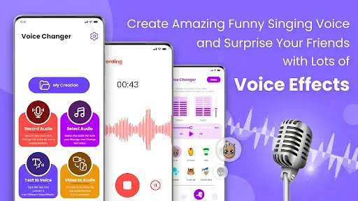Скриншот 1 — Voice Changer - Audio Effects